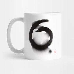 Zen Circle in Wet Ink Hitsuzendo Mug